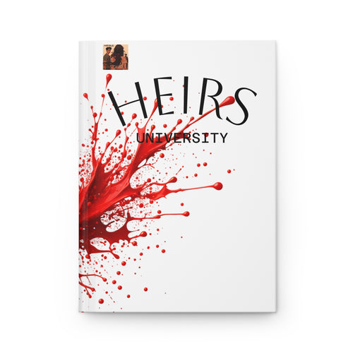 “HEIRS” Blood Splash Hardcover Journal, Creative Writing Journal, Notebook, Gift for Students, Heirs University Theme, Art Journal