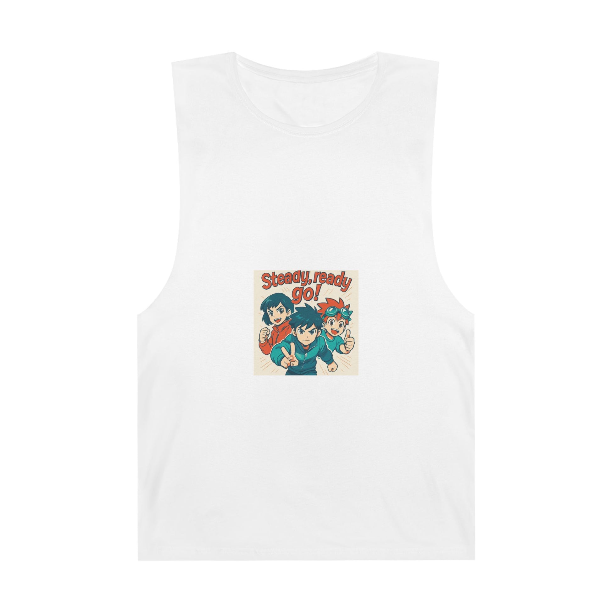 Playful “Heirs” Unisex Tank Top - Steady, Ready, Go!