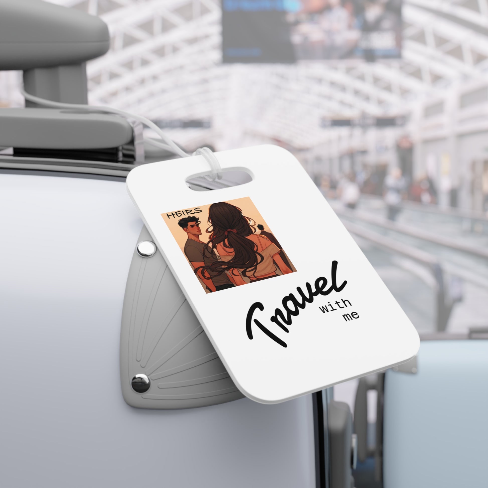 “HEIRS” Travel-Inspired Luggage Tags, Personalized Travel Accessories for Adventurers, Ideal for Trips and Vacations, Gift for Travelers, [...]