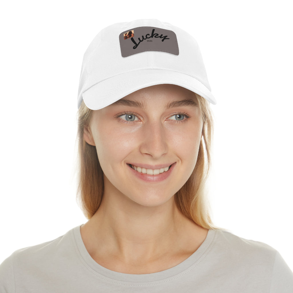 “HEIRS” Lucky me Leather Patch Hat, Stylish Cap for Outdoors, Perfect Gift for Birthdays