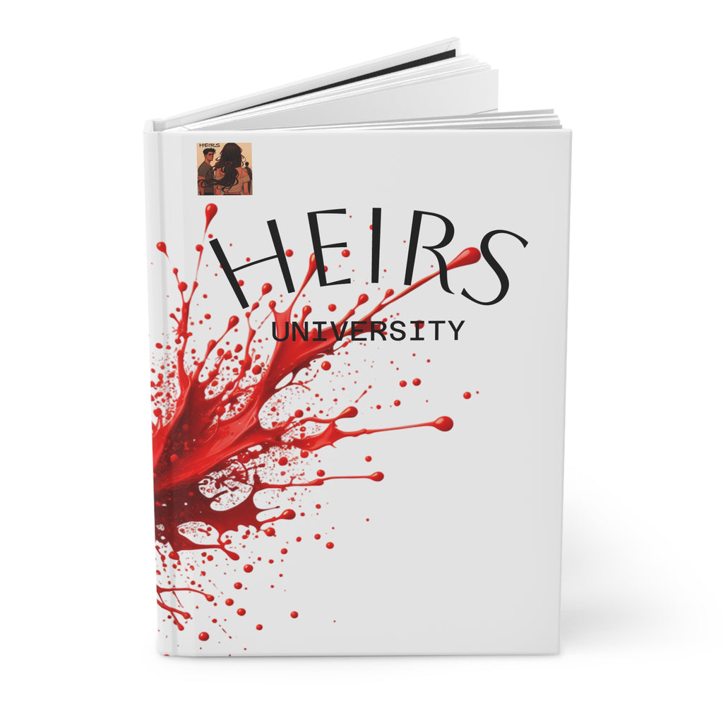 “HEIRS” Blood Splash Hardcover Journal, Creative Writing Journal, Notebook, Gift for Students, Heirs University Theme, Art Journal