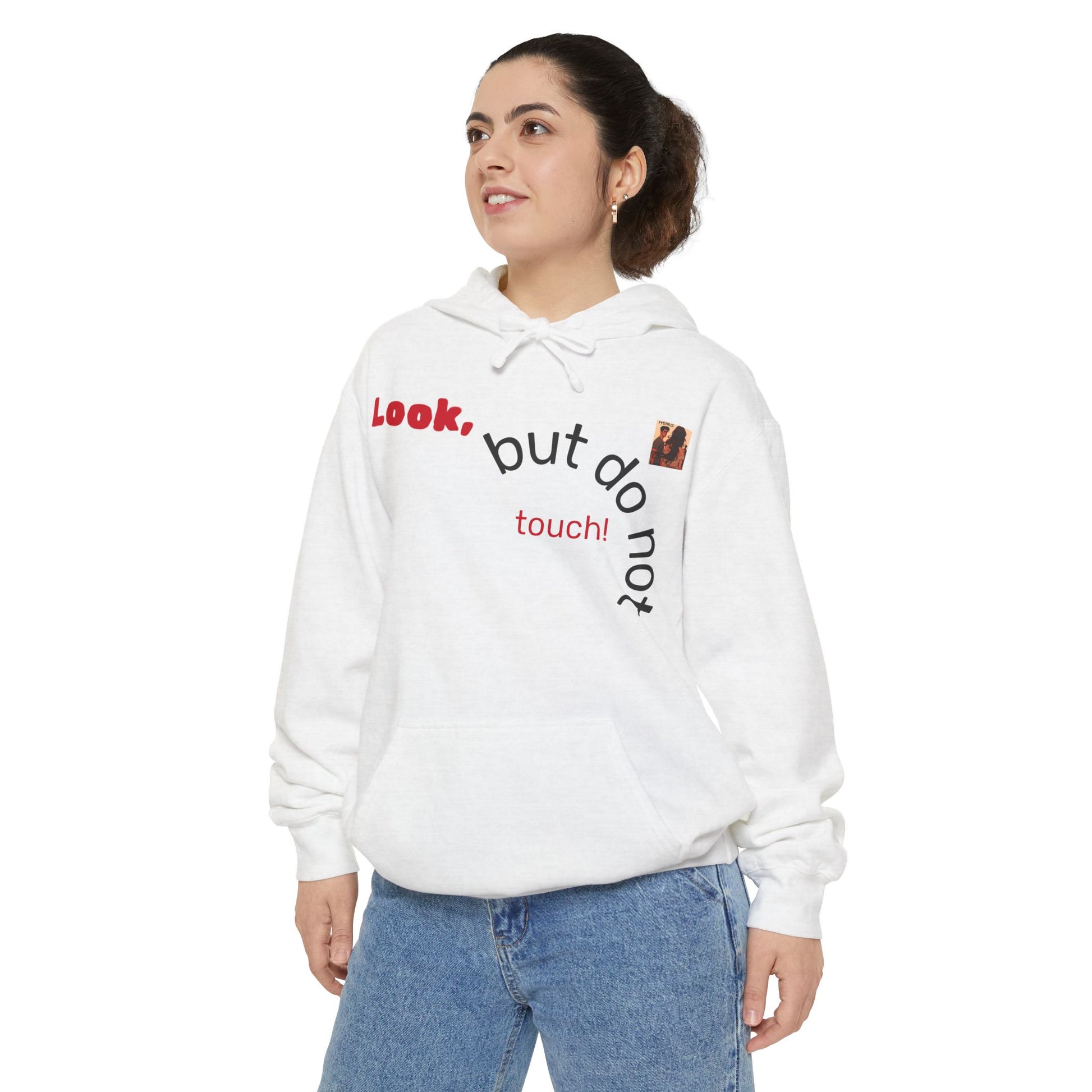 “HEIRS” Look Don't Touch Me Unisex Hoodie - Trendy Casual Wear, Gift for Him/Her, Cozy Streetwear for All Occasions
