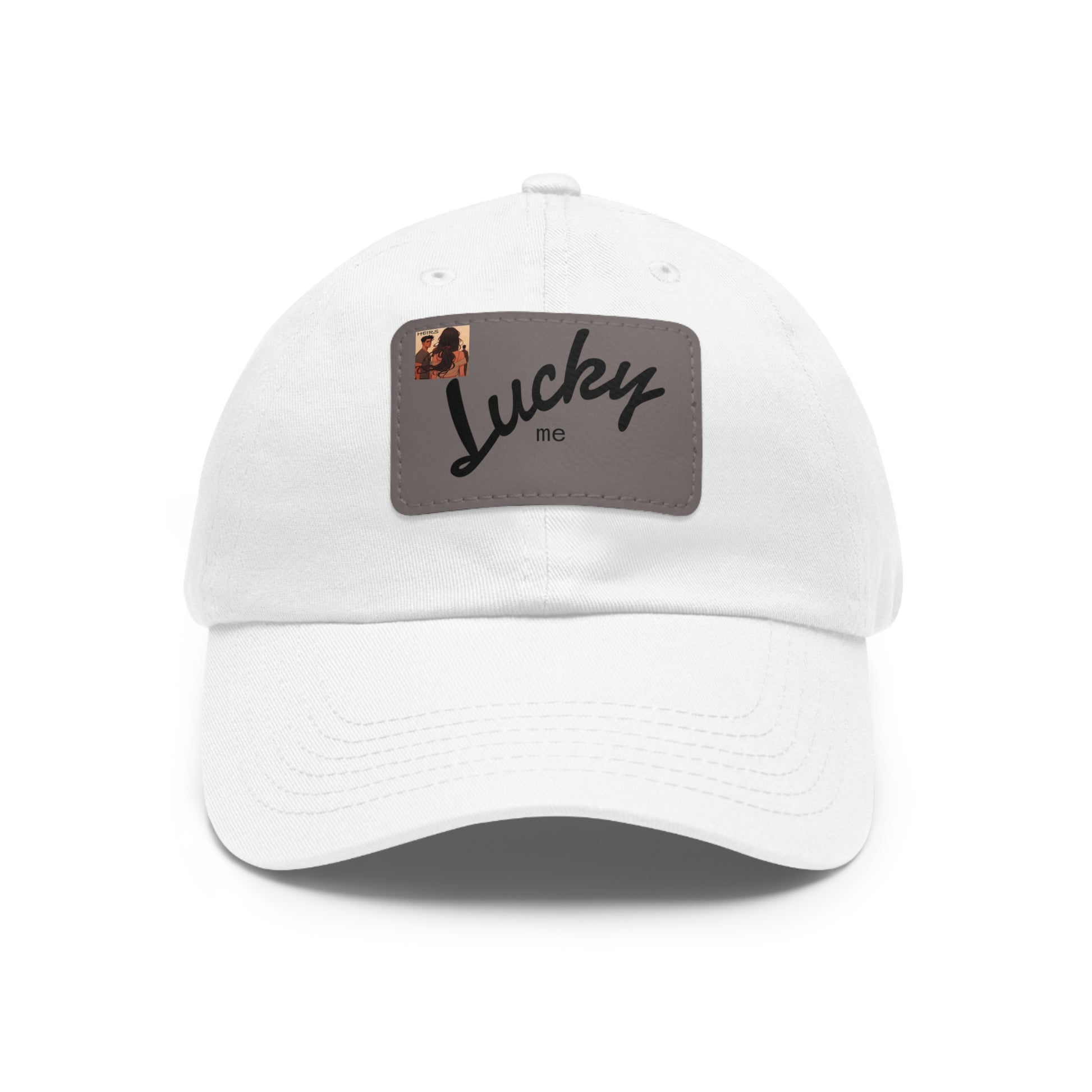 “HEIRS” Lucky me Leather Patch Hat, Stylish Cap for Outdoors, Perfect Gift for Birthdays