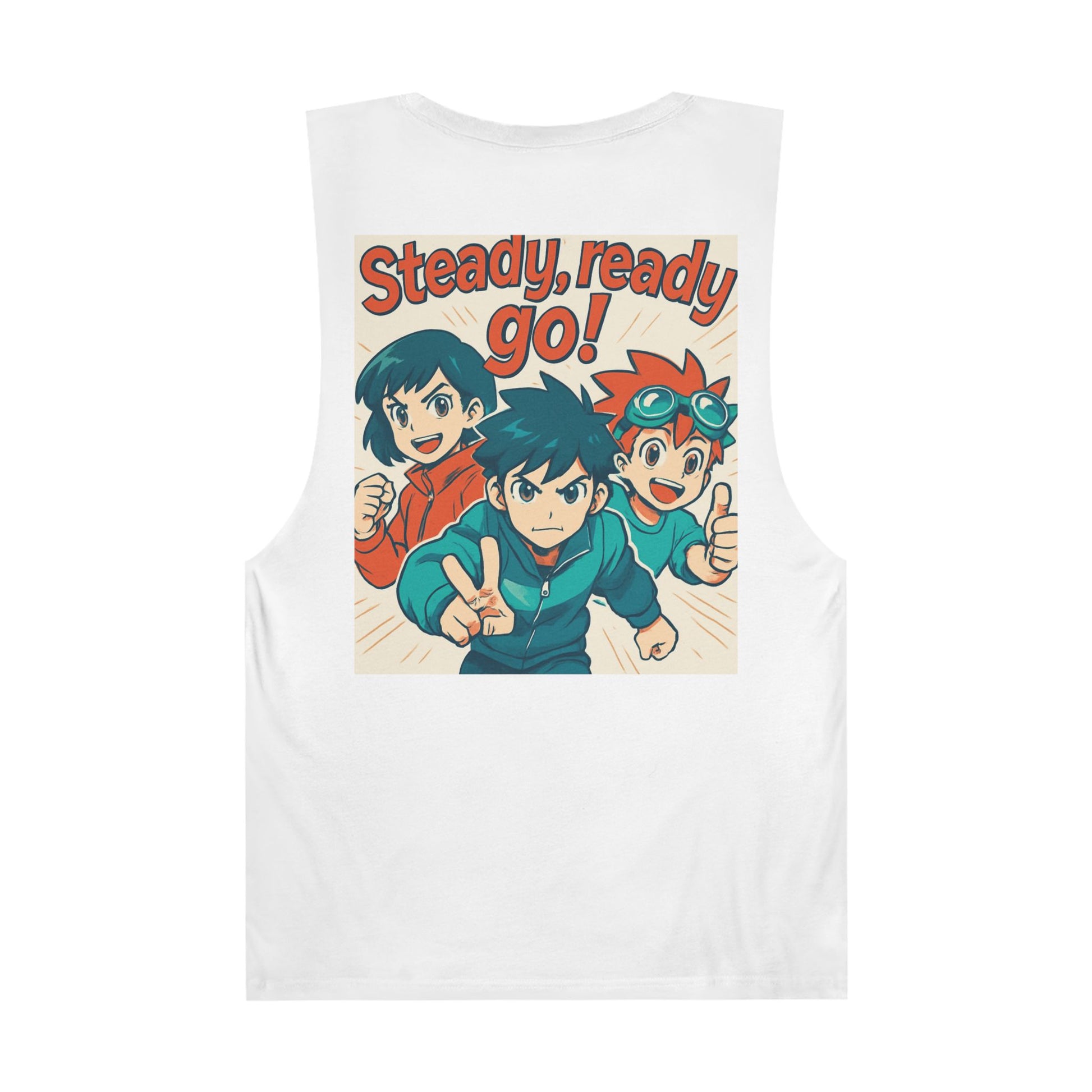 Playful “Heirs” Unisex Tank Top - Steady, Ready, Go!